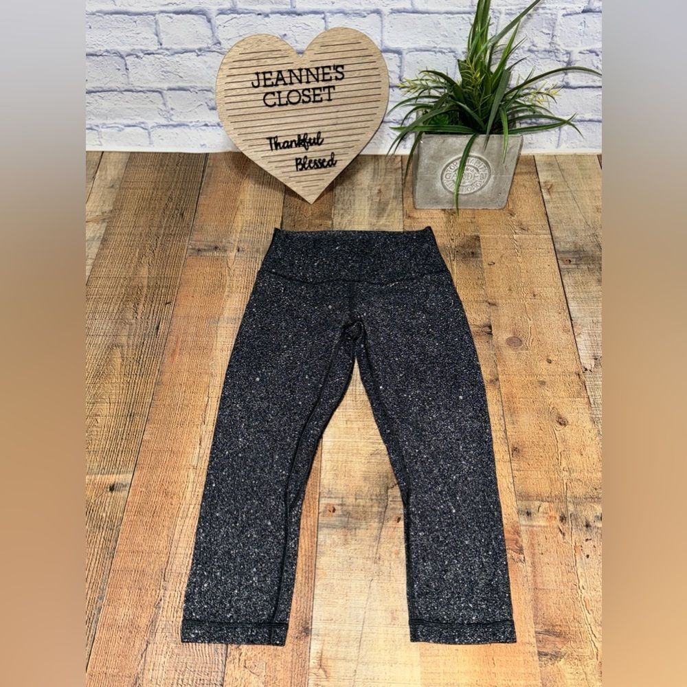 Lululemon Align Crop 21" Luminesce Splatter Ice G… - image 2